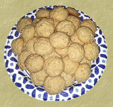 Coconut Walnut Brown Sugar Cookies