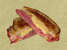 Grilled Pastrami with Swiss Cheese