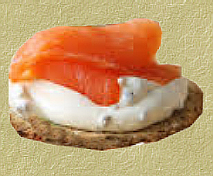 Lox, Bagels, Cream Cheese, Onions and Capers