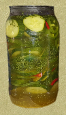 Small Batch Of Sweet Hot Garlic Dill Pickles