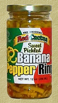 Sweet Pickled Banana Pepper Rings